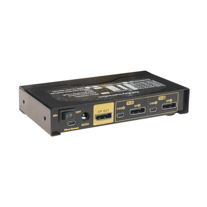 کی وی ام سوئیچ 2 پورت کی نت پلاس مدل KP-SWKDP02