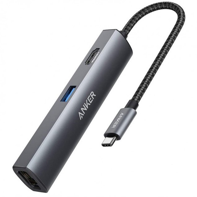 هاب ۵ پورت انکر مدل USB-C Hub A8338HA1