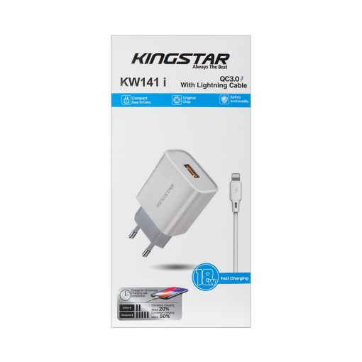 شارژر دیواری کینگ استار مدل KW141I