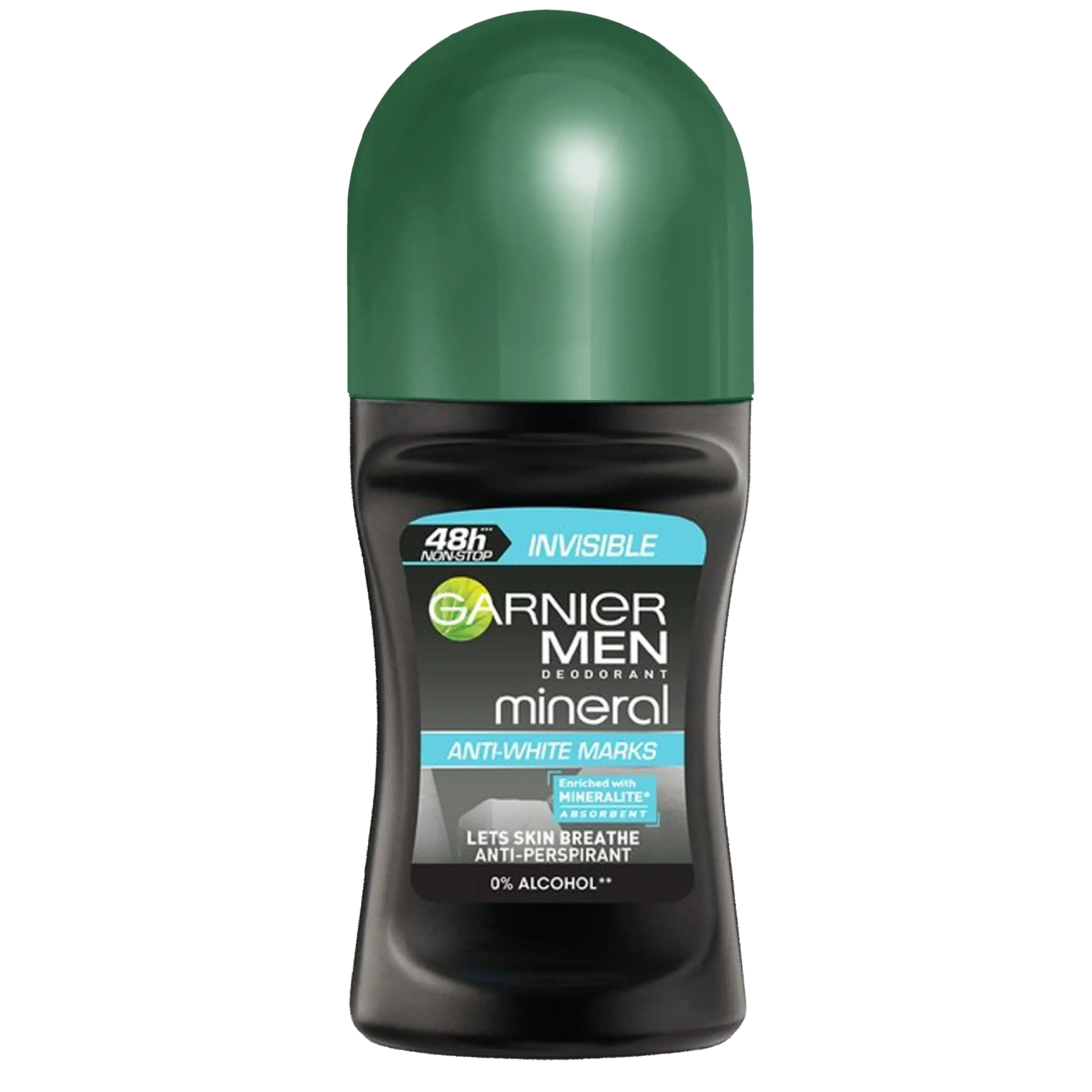 مام رول مردانه گارنیر مینرال ضدلکه های سفید | Garnier Mineral Men’s Roll-On Invisible – 50ml