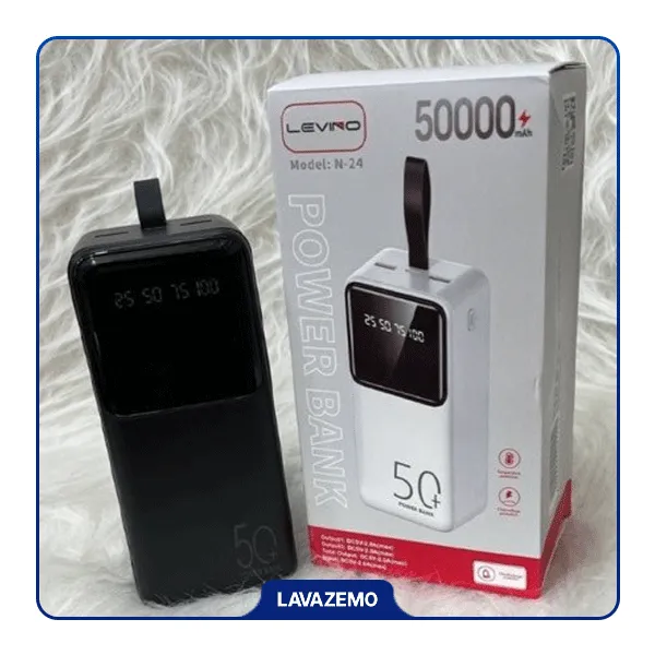 پاوربانک 50000 میلی‌آمپر LEVINO مدل N24 — تصویر ۲