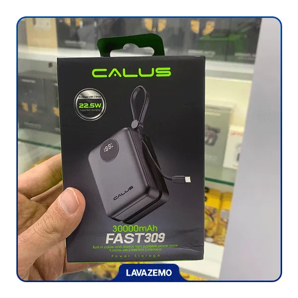 پاوربانک CALUS مدل Fast309 ظرفیت 30000 میلی‌آمپر — تصویر ۵