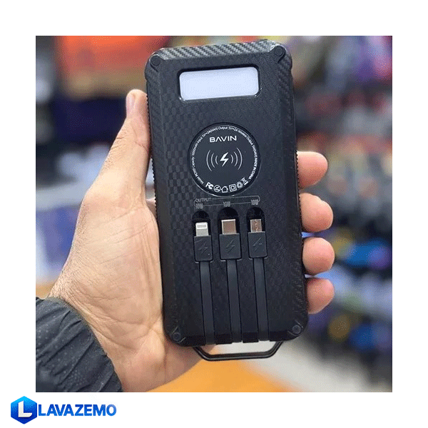 پاوربانک Bavin مدل Y‑PC1117 با ظرفیت 10000 میلی‌آمپر — تصویر ۷
