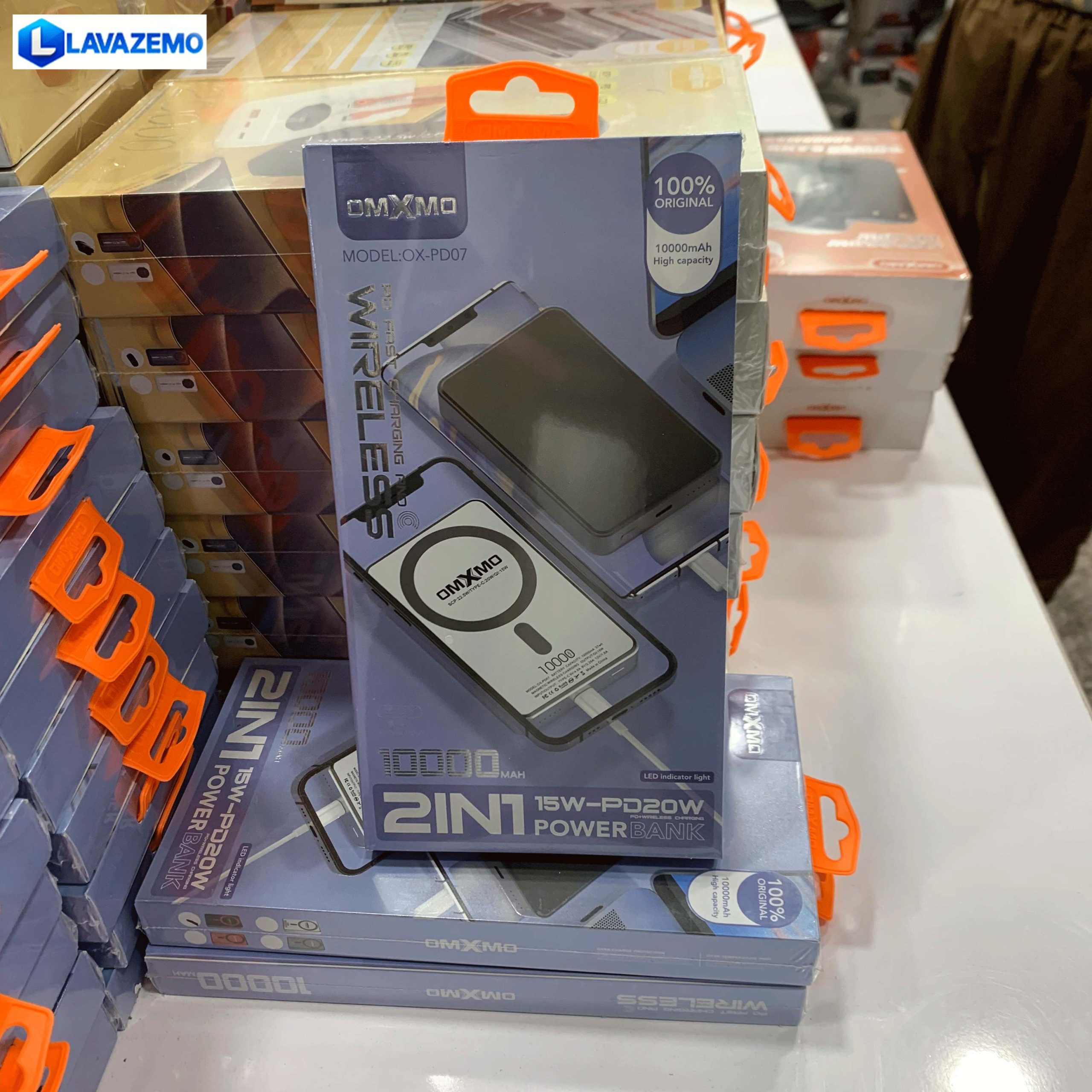 پاوربانک وایرلس 10000 میلی آمپر OMXMO مدل OX‑PD07 — تصویر ۷