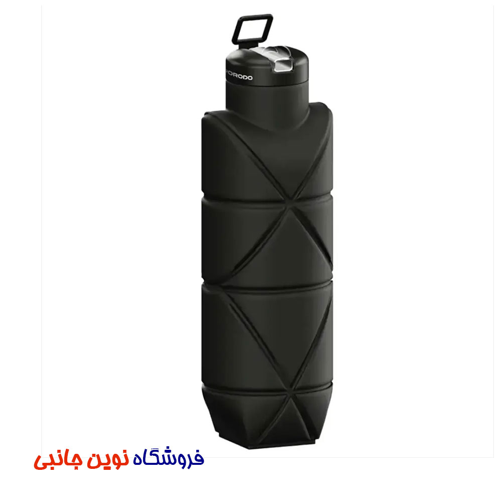 قمقمه سیلیکونی تاشو 700 میلی لیتر پرودو مدل Fold-Flat ا Porodo Lifestyle Fold-Flat Leakproof Silicone Bottle (تک / عمده)
