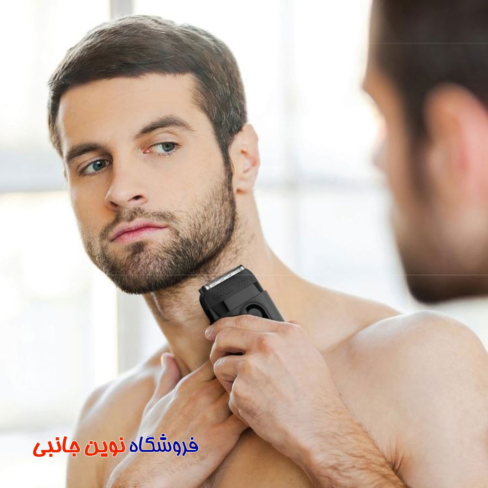 ماشین اصلاح گرین لاین مدل GL-TM55 ا Green Lion GNDUO55SHVBK Duo Shave Trimmer &amp; Shaver with Protection Cap (تک / عمده) — تصویر ۳