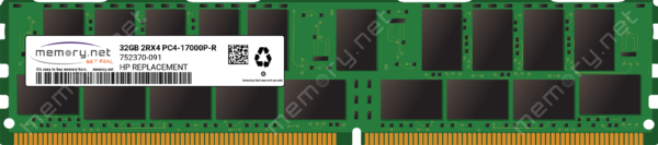 رم سرور HPE 32GB 2RX4 PC4-2133P-R 752370-091