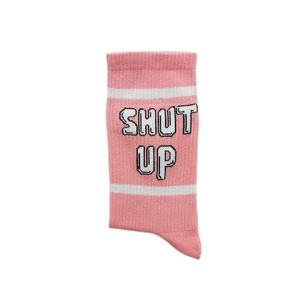 جوراب ساقدار ورزشی طرح SHUT UP — تصویر ۴