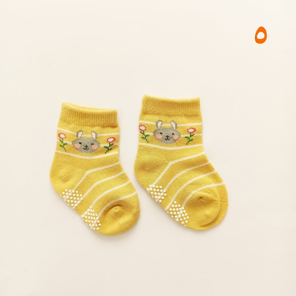 جوراب دخترانه کوکو بی یو طرح خرگوش(0تا1 سال) — تصویر ۸