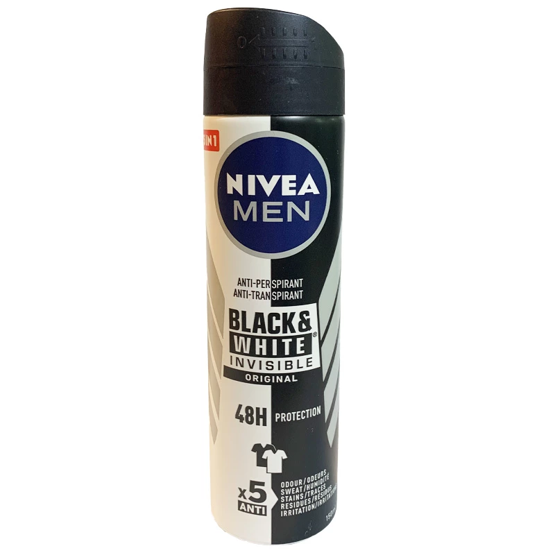 اسپری ضد تعریق مردانه نیوآ مدل BLACK & WHITE ORIGINAL حجم 150mL