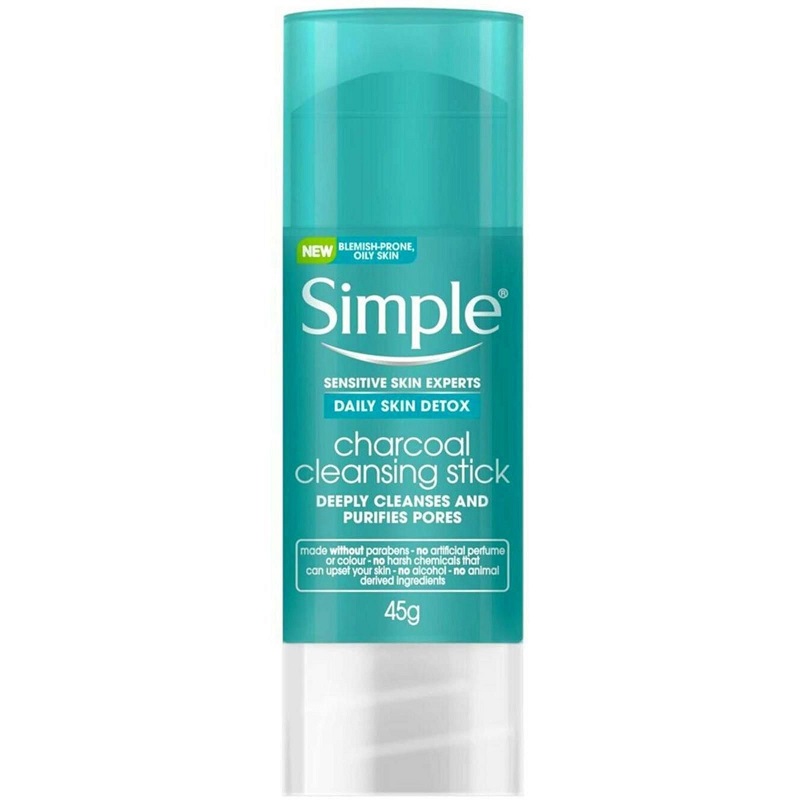 شوینده استیکی ذغالی سیمپل مدل Charcoal Cleansing Stick حجم 45G
