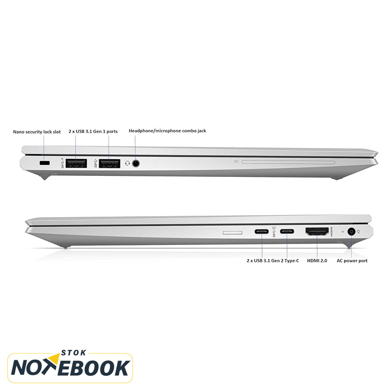 لپ تاپ اچ پی مدل EliteBook 845 G7 | Ryzen 7 Pro-4750U/16GB/512GB/Radeon RX Vega 7/14 inch FHD Touch – C — تصویر ۵