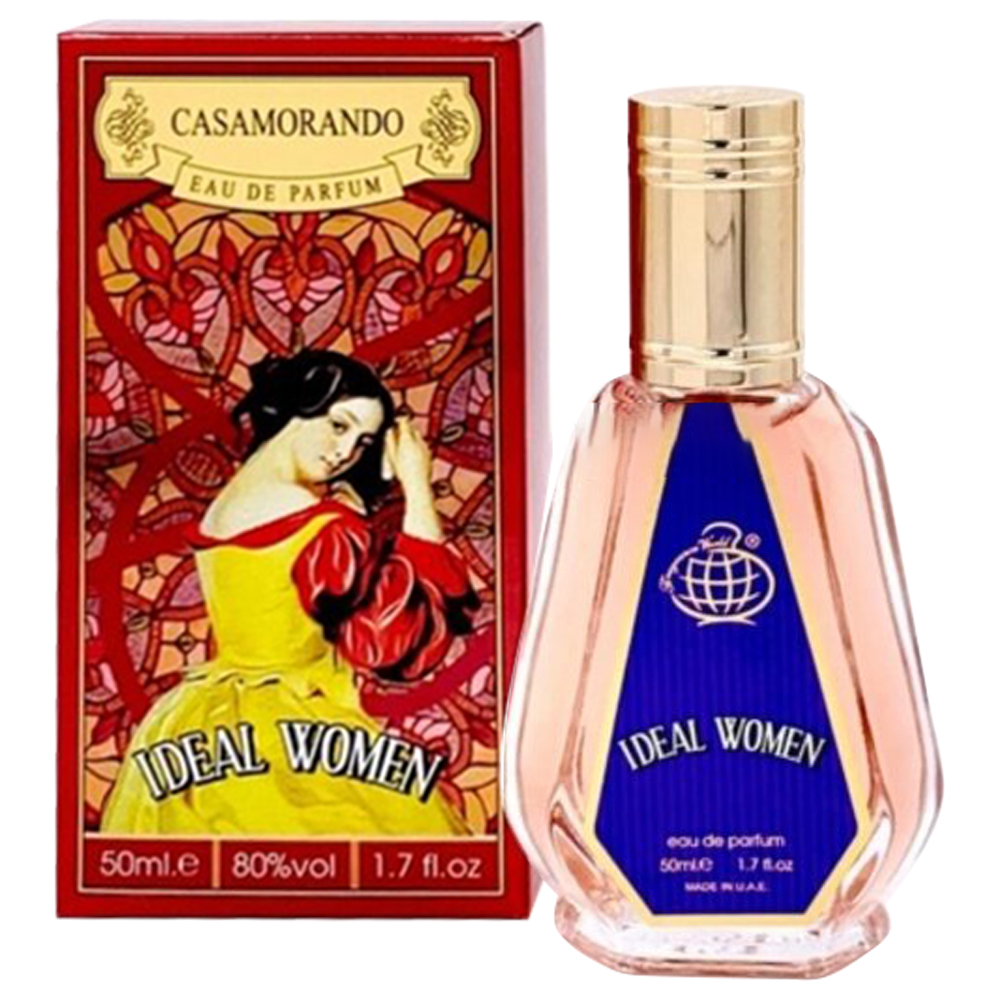 ادوپرفیوم 50 میل کازاموراندو آیدل ومن فرگرانس ورد Casamorando Ideal Women Fragrance World