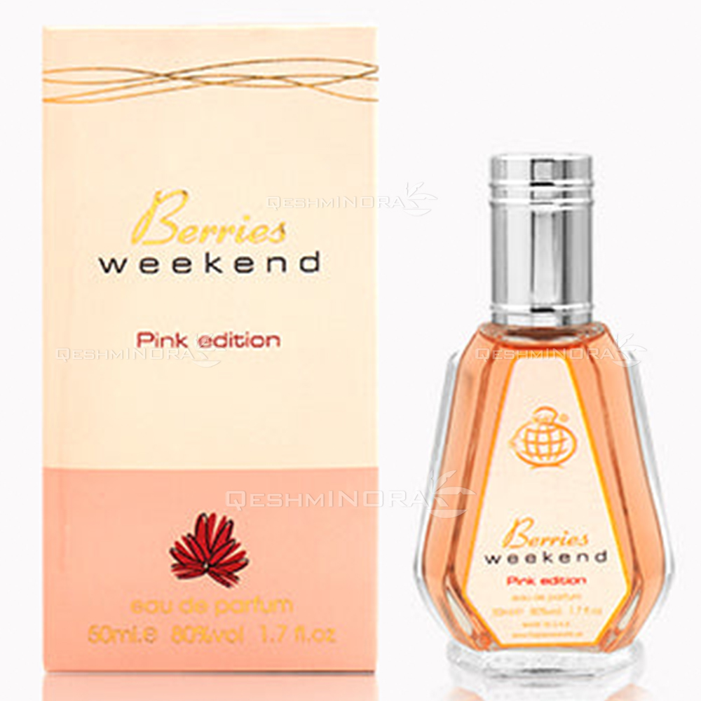 ادوپرفیوم 50 میل بریس ویکند پینک ادیشن فرگرانس ورد Berries Weekend Pink Edition Fragrance World