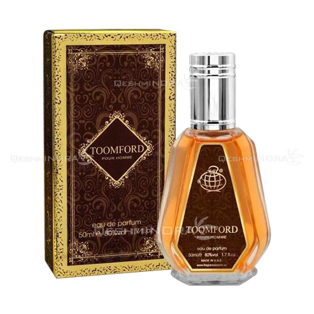 ادکلن 50 میل توم فورد فرگرانس ورد Toomford Fragrance World (تام فورد عود وود Tom Ford Oud Wood)
