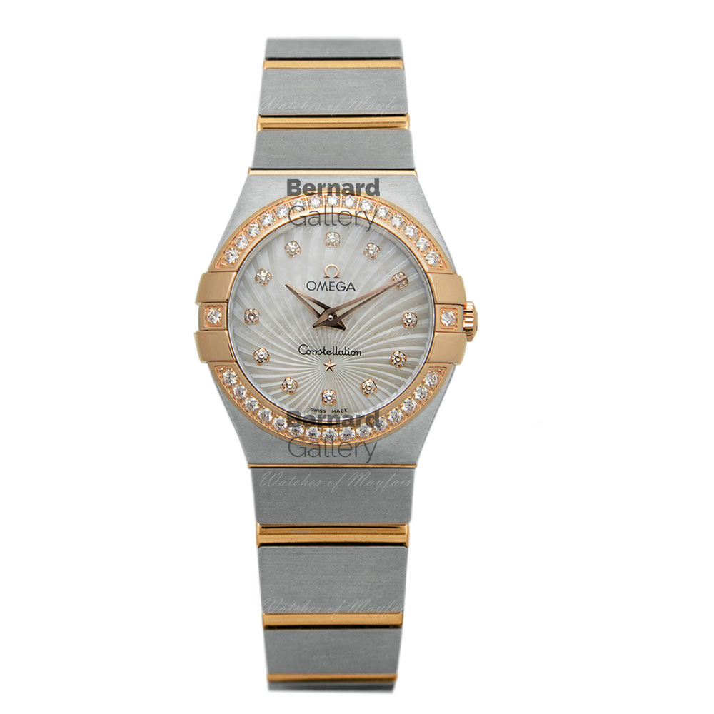 ساعت مچی زنانه امگا كانسليشن Omega Constellation Full Diamond Used