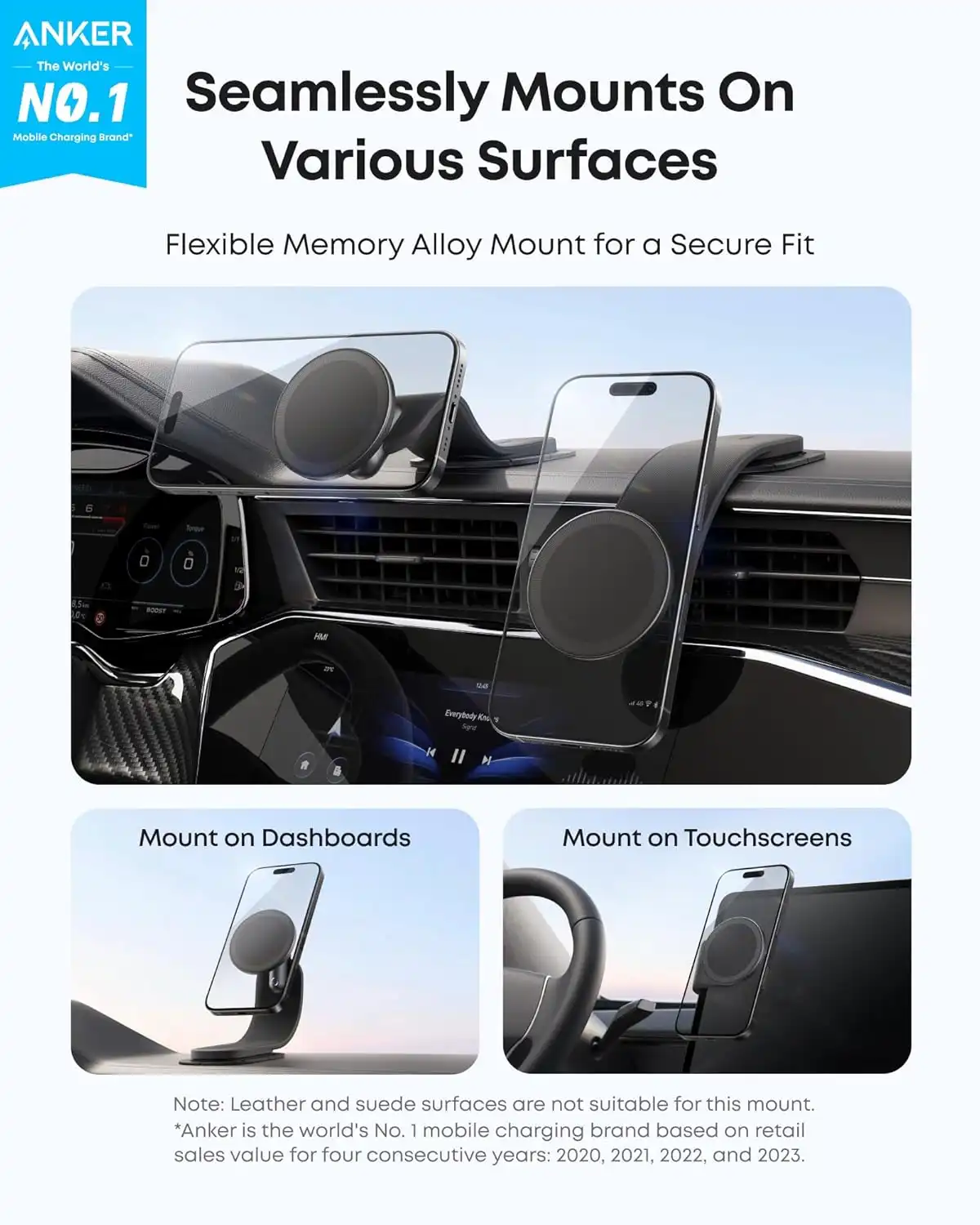 پایه نگهدارنده مگنتی انکر Anker Nano Car Mounted Magnetic — تصویر ۶