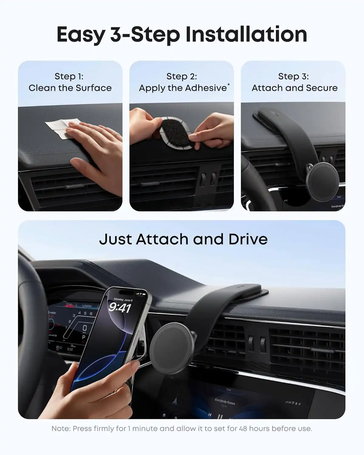 پایه نگهدارنده مگنتی انکر Anker Nano Car Mounted Magnetic — تصویر ۷