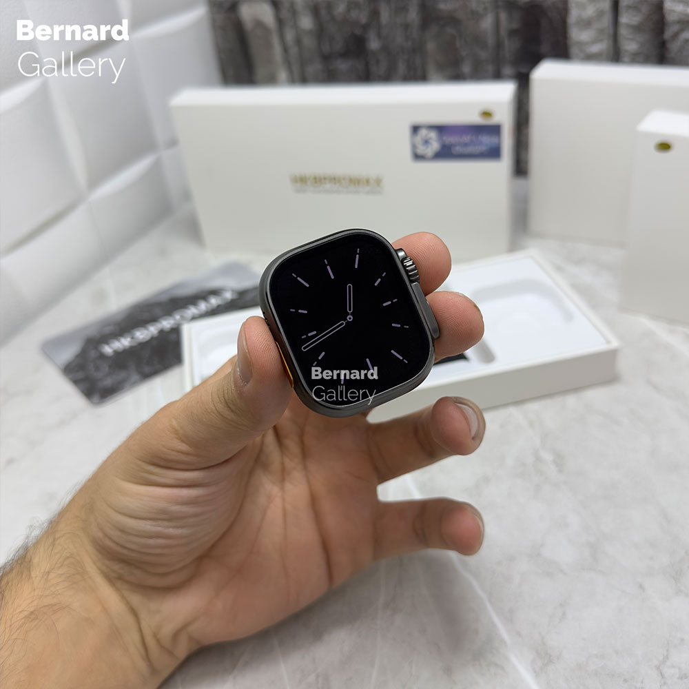 ساعت هوشمند طرح اولترا HK8ProMax Chat GPT رنگ مشکی — تصویر ۶
