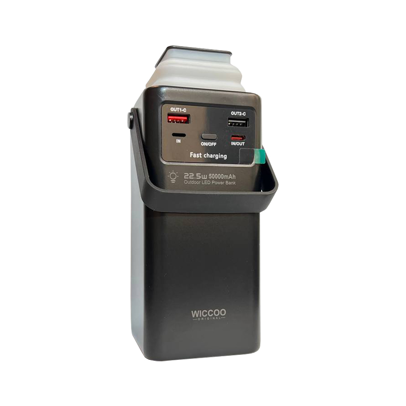 پاوربانک 50000 میلی آمپر ویکو مدل Wiccoo WP-50-رنگ:مشکی — تصویر ۴