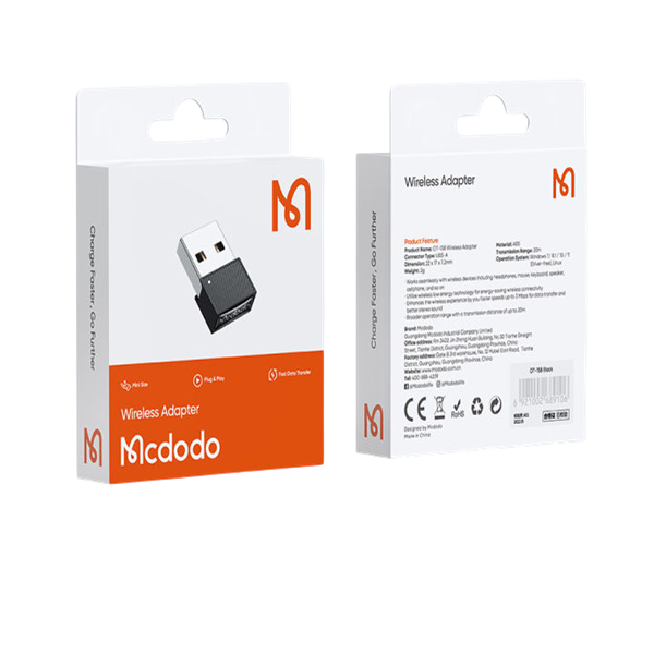 دانگل بلوتوث مکدودو Mcdodo OT-1580 Wireless Bluetooth Adapter — تصویر ۴