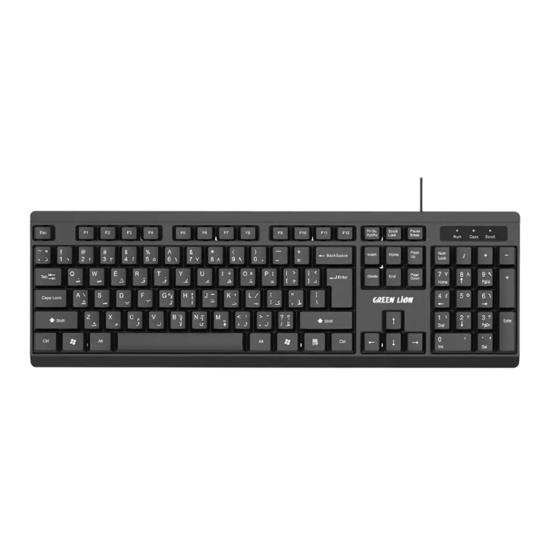 موس و کیبورد سیم دار گرین لاین مدل Green Lion GMK-100 — تصویر ۳