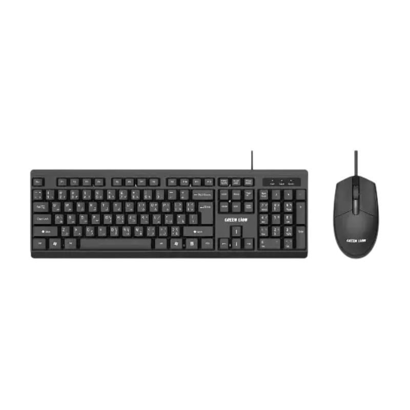 موس و کیبورد سیم دار گرین لاین مدل Green Lion GMK-100 — تصویر ۲