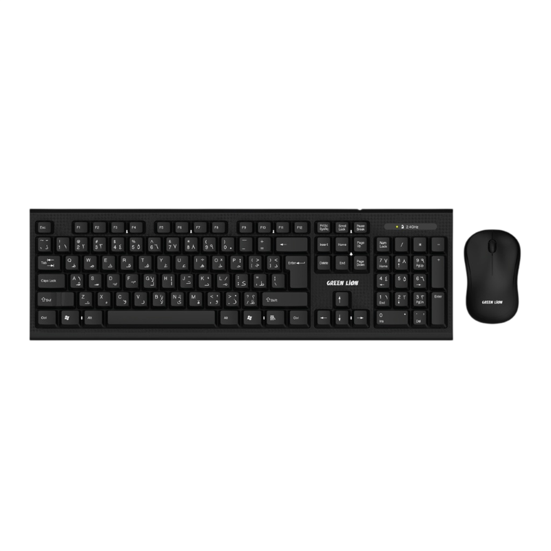 موس و کیبورد بیسیم گرین لاین Green Lion Wireless GNWS24GKEYMBK — تصویر ۲