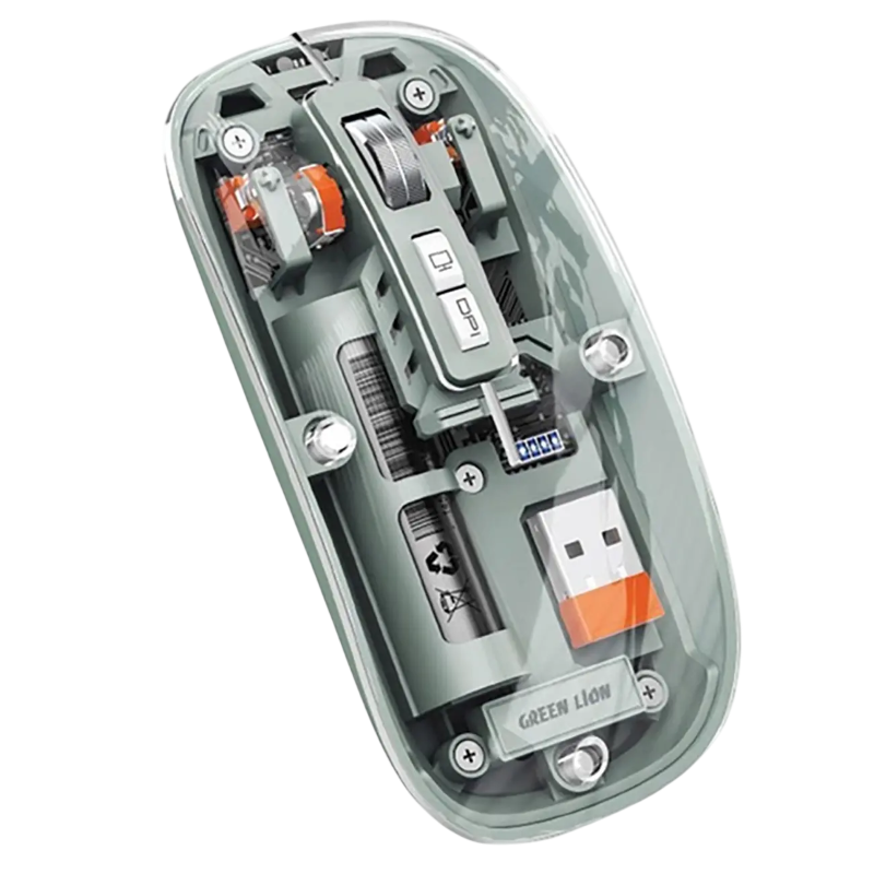 موس بیسیم گرین لاین Green Lion Transparent Mouse 2 GL-112 — تصویر ۲