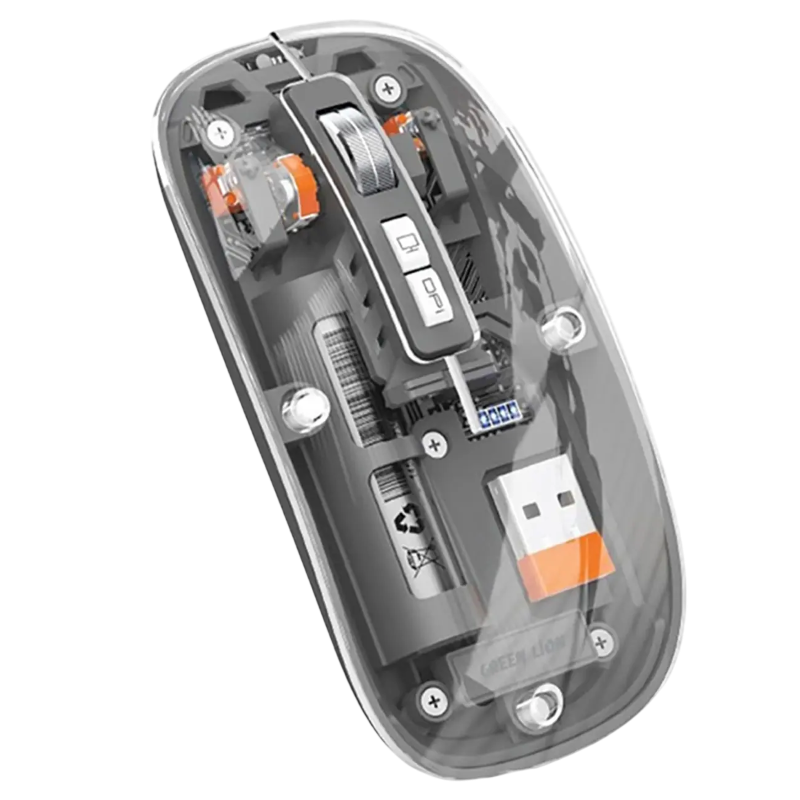 موس بیسیم گرین لاین Green Lion Transparent Mouse 2 GL-112 — تصویر ۳