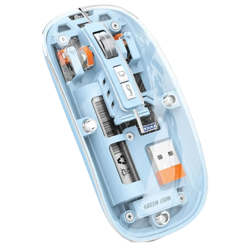 موس بیسیم گرین لاین Green Lion Transparent Mouse 2 GL-112 — تصویر ۴