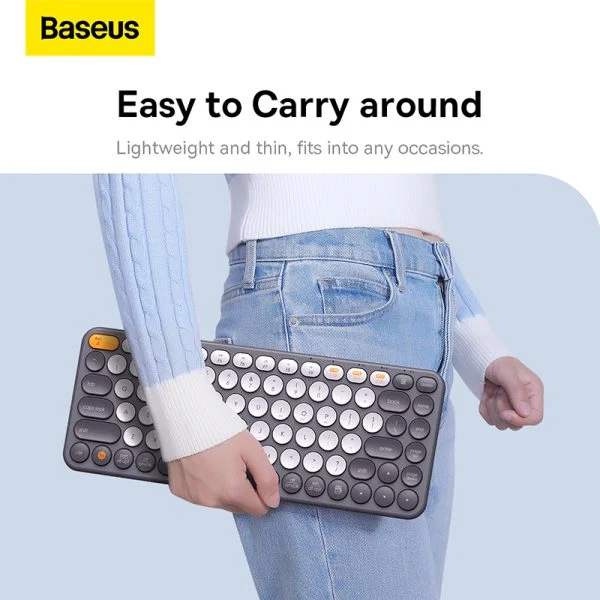 کیبورد بی سیم سه حالته بیسئوس مدل Baseus K01A B00955503833 — تصویر ۳