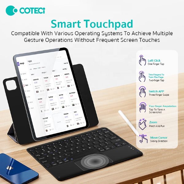 کیبورد همراه با تاچ پد کوتسی مدل COTETCi Smart 64015 — تصویر ۶