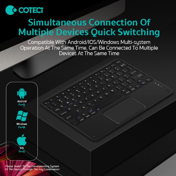 کیبورد همراه با تاچ پد کوتسی مدل COTETCi Smart 64015 — تصویر ۷