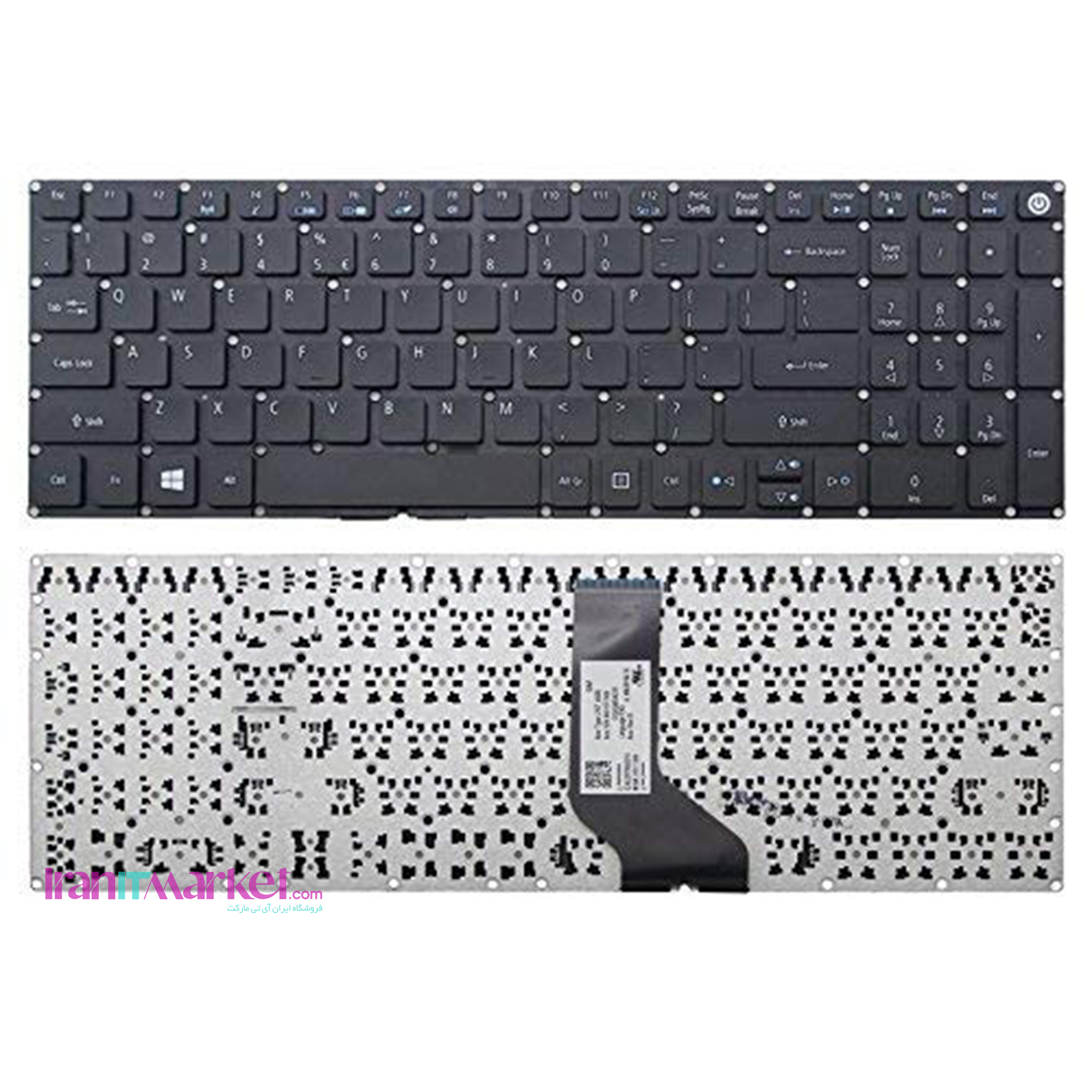 کیبورد لپ تاپ ایسر KEYBOARD ACER nki151700 K