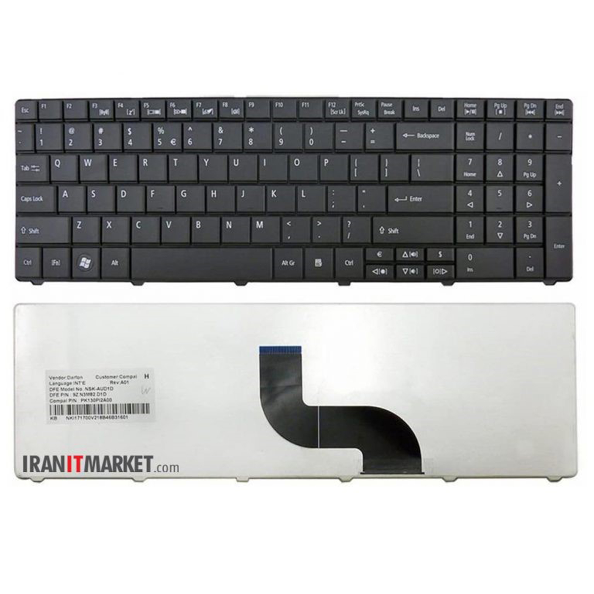 کیبورد لپ تاپ ایسر KEYBOARD ACER Aspire 5335