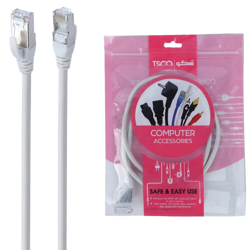 کابل شبکه Cat6 تسکو TNC610 FTP طول 1 متر