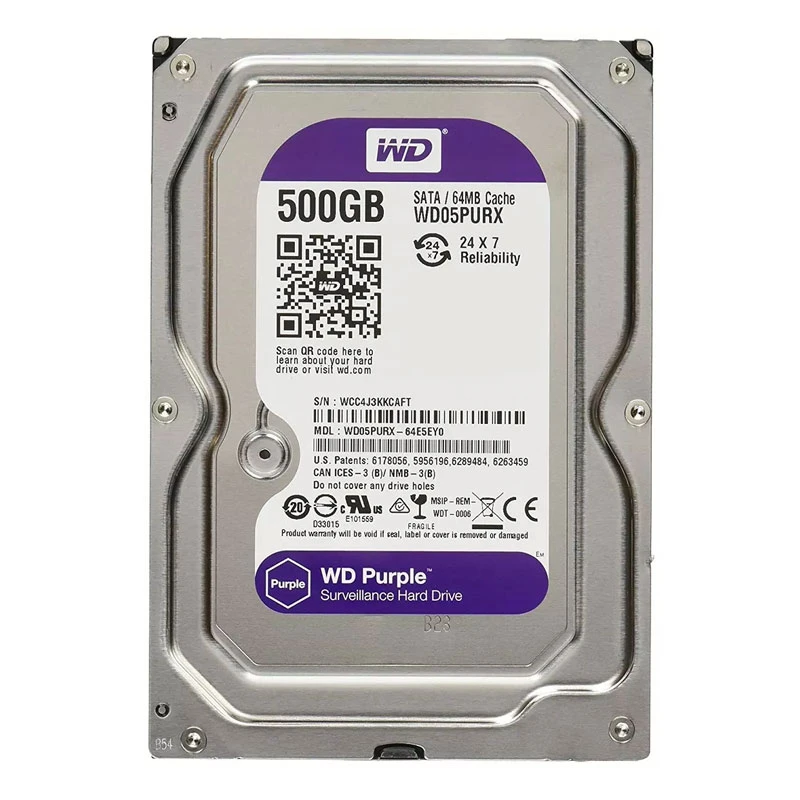هارد اینترنال وسترن دیجیتال Western Digital Purple WD05PURX 500GB — تصویر ۲