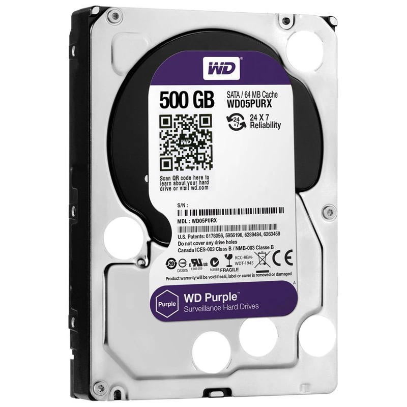 هارد اینترنال وسترن دیجیتال Western Digital Purple WD05PURX 500GB — تصویر ۳