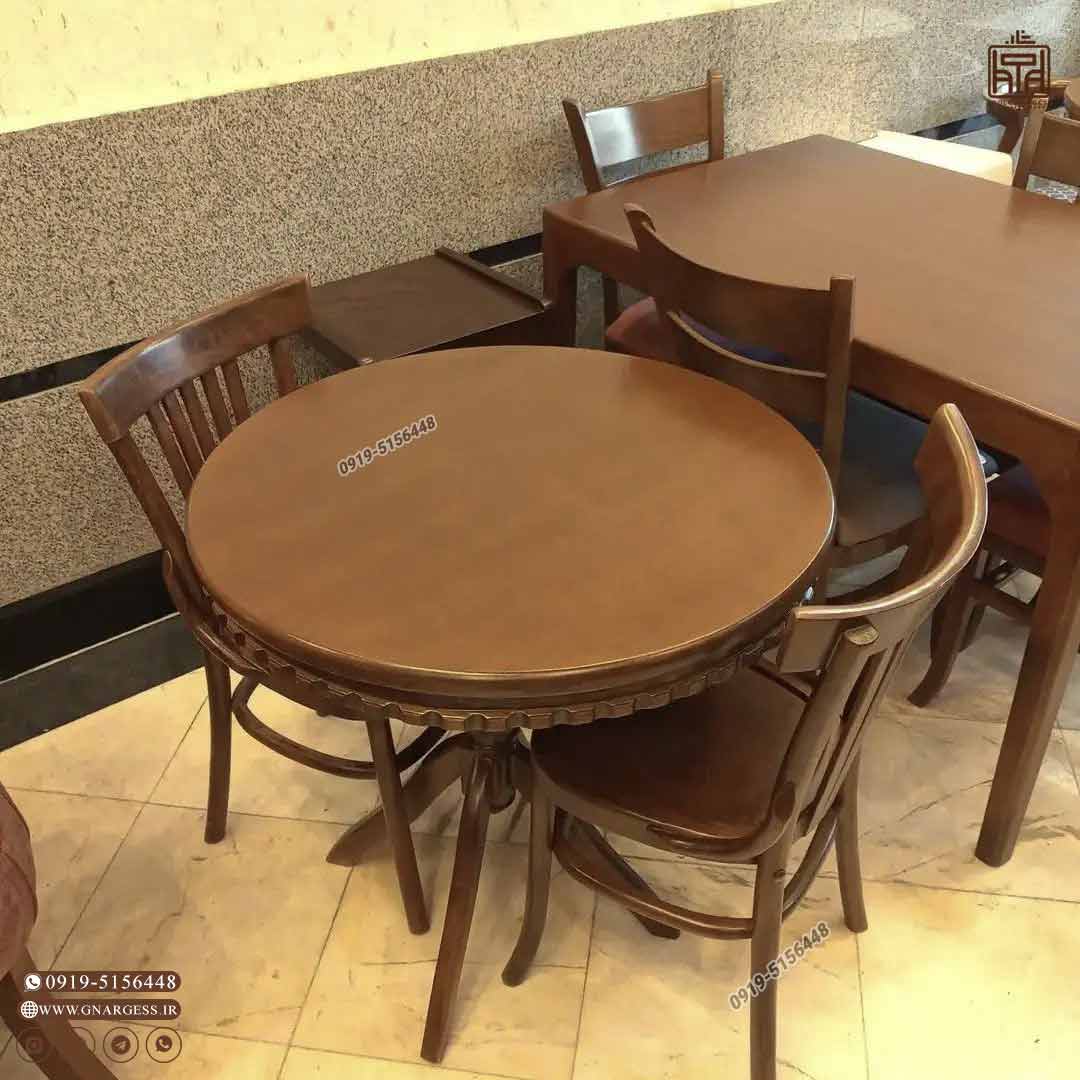 میز غذا خوری 2 نفره چوبی با صندلی لهستانی سناتور — تصویر ۵