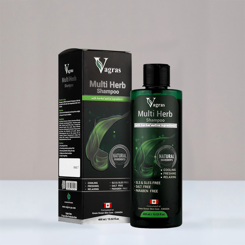 شامپو تقویت کننده مو مولتی هرب 400ml واگراس — تصویر ۲