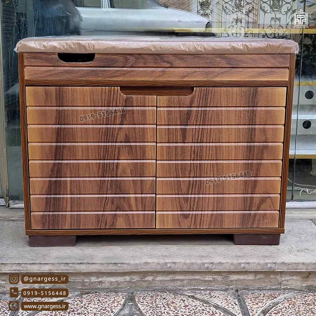 جاکفشی نیمکتی باکس دار دو درب نما وکیوم — تصویر ۷