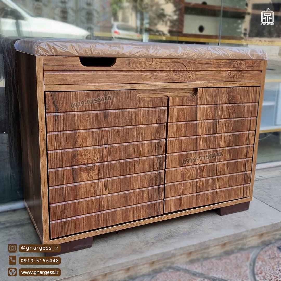 جاکفشی نیمکتی باکس دار دو درب نما وکیوم — تصویر ۶