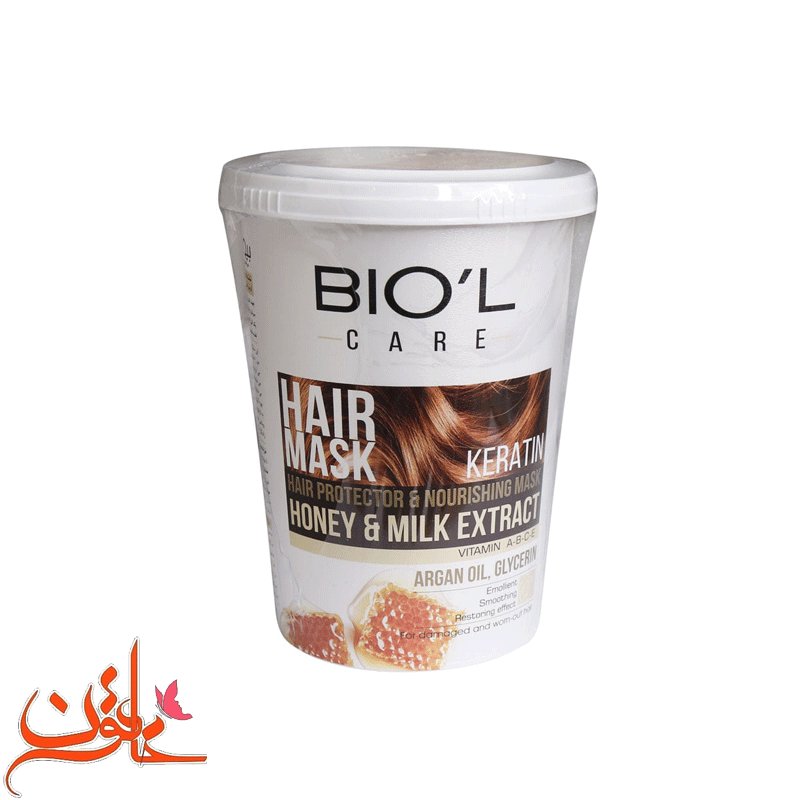 ماسک مو شیر و عسل بیول حجم 500 میلی لیتر