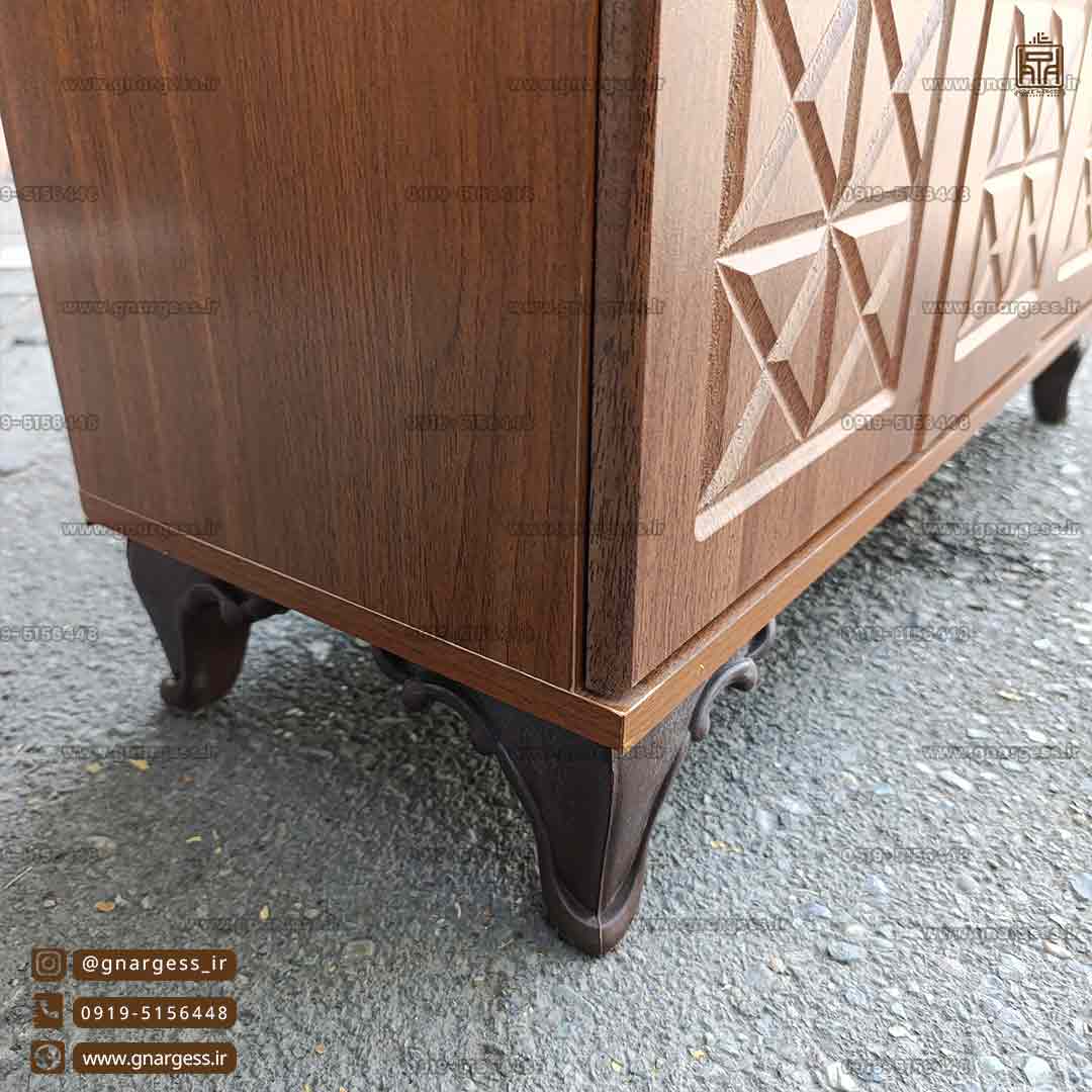 جاکفشی 8 طبقه پایه دار نما وکیوم کشودار — تصویر ۵