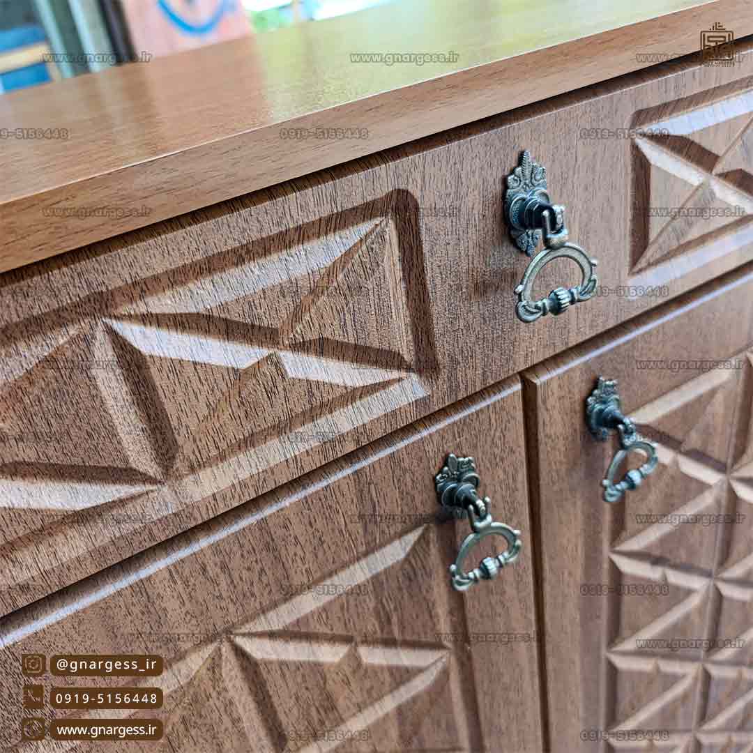 جاکفشی 8 طبقه پایه دار نما وکیوم کشودار — تصویر ۶