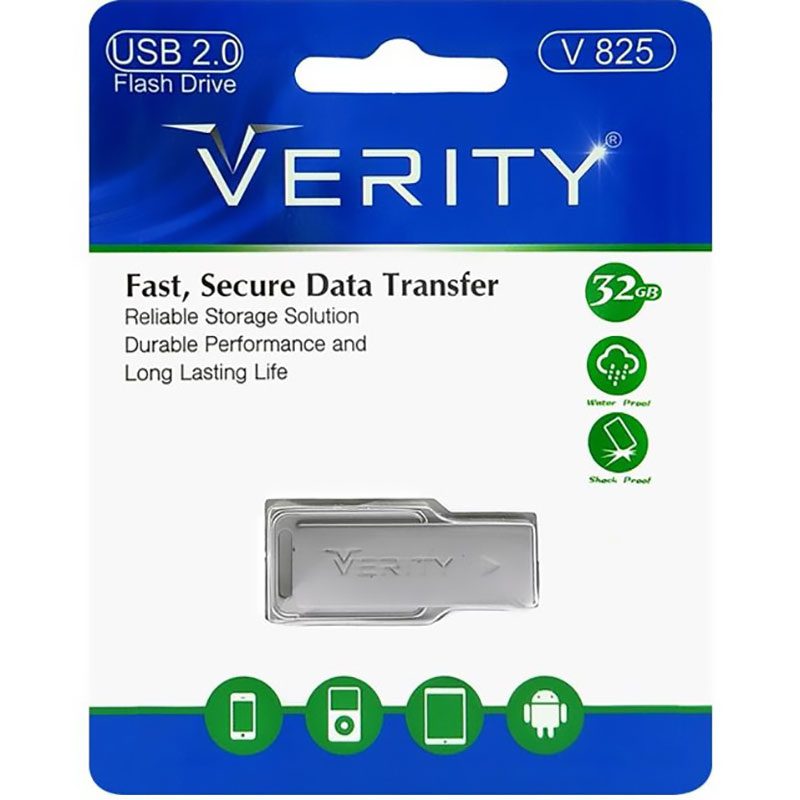 فلش مموری وریتی مدل V825 ظرفیت 32 گیگابایت ا Verity V825 USB 2.0 Flash Memory 32GB کد 7071