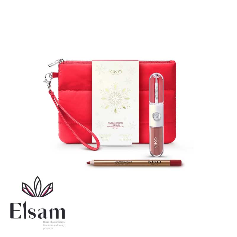 ست آرایش لب کیکو Kiko snow-kissed holiday my perfect combo lips gift set