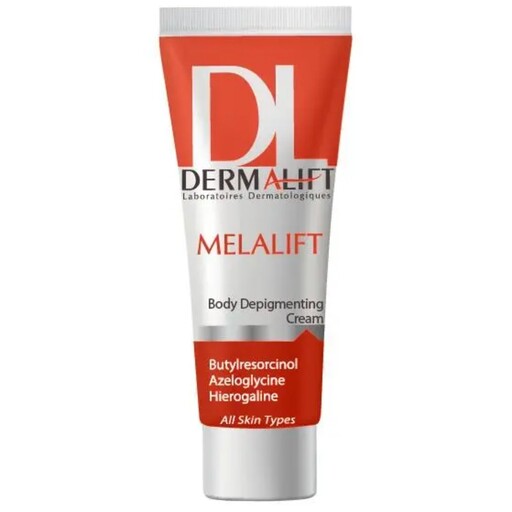 کرم روشن کننده بدن درمالیفت مدل Melalift ظرفیت 75 میلی لیتر