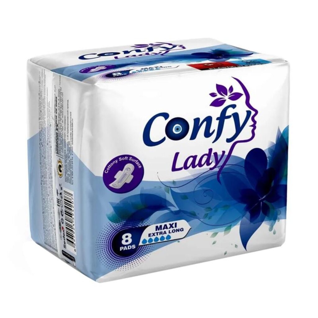 نوار بهداشتی کانفی لیدی مدل Maxi Extra Long بسته 8 عددی — تصویر ۲
